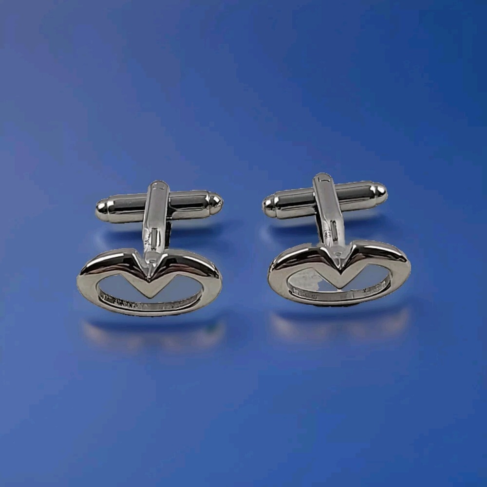 New Without Tags Infinity Car Logo Silvertone Cufflinks